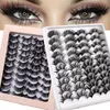 4 стиля, 20 пар смешанных норковых глазок Les Eyeles Extensi для макияжа Les Mix Natural Eyeles k374 #