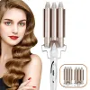 Ferros para casa threetube omelete curling ferro elétrico perm splint profissional curling ferro ferramenta de cabelo styler 22mm 25mm