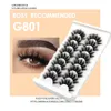 kroinneya 5/8/10 pary 3D Faux Mink Eyeles Naturalne grube lg fałszywe les dramatyczne fałszywe eyel oczy Makeup Extensi Beauty H3az#