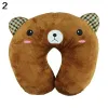 Cute Cartoon Animals U Shaped Pillow Travel Car Neck Rest Pillow Support Head Rest Cushion Panda Cat Bear Rabbit Pig