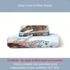 Bedding Sets Fashion Creative Duvet Cover Set (1 2 Pillowcase) Horse Butterfly Print Soft Comfortable For Bedroom