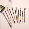 11pcs / set Harry Potter Baguette Magique Maquillage Pinceau Sourcils Fard À Paupières Cosmétiques Brosses Dumbledore Métal Bâton Maquillage Brosse Outils b9PE #