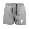 Short de sport pour hommes, Jogging, crâne, bord de mer, vacances, plage, Surf, maillot de bain, séchage rapide, décontracté, 2022