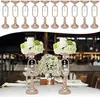 Vasos 10 Pcs Ouro Metal Trompete 17.5 '' Alto Vaso Centerpieces de Casamento para Mesas Suporte de Vela Flor Stand Home