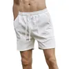 Herenshorts zomer grote zak gebreide retro elastische taille sport losse casual kwartbroek cargo bermuda masculina