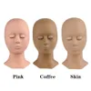 Newcome Training Mannequin Head False Eyel Extensi Practice Head Model Replacement Silice avtagbara ögonlock Makeup Tools P0T7#