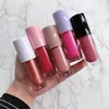 Ange Big Wand Tube Private Label Moq 30 stycken Anpassad logotyp Partihandel Makeup Lip Glaze Lip Gloss Vegan Cruelty Free 71qs#