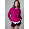 Sweat à capuche pour femme Sweatshirts début d'automne nouvelle niche française ZV lettre classique imprimé manches raglan coton bleu marine pull femme