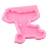 Baking Moulds Glossy Dog Shape Silicone Mold Keychain Making Molds Necklace Jewelry Epoxy Resin Crafting Mould DIY Handmade Charms