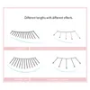 Einzelne Les A-förmige Fischschwanz-Typ gemischte Eyeles 10/11 / 12mm Schwalbenschwanz Eyel Easy Grafting Makeup Extensi Tools p5UM #