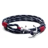 Bracelet de manchette en acier inoxydable, Bracelet de fil de corde de plage de Sport avec boîte et étiquette TH001 240315