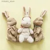 Doldurulmuş Peluş Hayvanlar Kawaii Tavşan Peluşları renk kutusu ile sevimli el yapımı tavşan doldurulmuş oyuncaklar yeni doğan bebek yumuşak tavşan bebekleri için paskalya Noel için hediye l240320