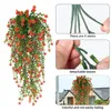 Dekorativa blommor UV -resistenta falska färgglada konstgjorda eukalyptusblomma Garland för hembröllopsträdgårdsdekor realistisk faux inomhus
