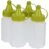 Set di stoviglie 4 pezzi Bottiglia di salsa da spremere Salse Bottiglie da spremere per contenitore Ketchup Accessori da cucina Condimento per insalata