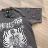 2024 Erkek Tasarımcı T Shirt Hellstar Gömlek Crewneck Grafik Tee Hip Hop Yaz Moda Tees Kadın Tasarımcılar Üstler Polos Kısa Kollu Yüksek Kaliteli Hellstars Giysileri