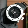 44x18mmモントレデフクスメンズウォッチ日本の多機能OSクォーツムーブメントラグジュアリーウォッチ腕時計リロエス防水