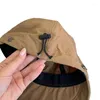 Berets Fashion Fishing Hat For Girl Long Brims Soft Foldable Baseball Sunproof PeakedHat Adjust Bucket Camping