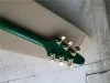 Guitarra chinesa fábrica personalizada nova cor de algas verdes vinho cor vermelha v shap guitarra elétrica 62