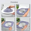 Toilet Seat Covers 1/2/4PCS Thicken Warme WC Cover Soft Mat Washable Closestool Case Lid Pad Bidet Bathroom