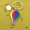 Hot Party Favor Air Balloon Keychain Key Ring for Women Men Handbag Accessories DIY Handmade Jewelry Gifts