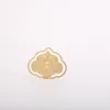 Parti Malzemeleri Kişiselleştirilmiş Özel Altın Şerit Kaplama 3D Kur'an Bookmark İslami Kitap Mark Emamel Metal Yer İmleri