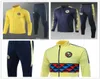 2019 2020 재킷 클럽 아메리카 멕시코 Liga MX Club America America Jacket Soccer Tracksuit Club Apulido 옐로우 풀 지퍼 풋볼 스포츠 2085955