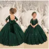 Flower Girl Dresses For Wedding Long Princess Girls Pageant Holy Birthday Party Prom Communion Costumes Baptism A Dream Gift 240313