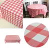 Table Cloth Rectangular El Banquet Disposable Red Plaid Tablecloth For Wedding Party Christmas Cover Home Decoration