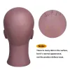 Stands 20" African Mannequin Head for Wig Stand Making Hat Display Cosmetology Manikin Training Head for Makeup Practice Head for Wig