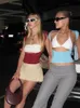Short Sleeve Backless Tops Women Multi Ways Wear Skinny Basic Summer Slim Cropped Cut Out Sexy T Shirt Crop Top 240321