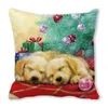 Cuscino Anno Copertina 2024 Natale Cucciolo Federa Bel Cane 45x45 Camera da letto Sedia da ufficio Arredamento di lusso B0353