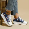 Casual Shoes Large43 Sneakers Women Floral Canvas Flashion Style Female Sport Platform Zapatos De Mujer