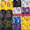 Bryant 6 Lebron 23 James 2023-24 Basketball Jersey Austin Russell Anthony 3 Davis Retro Dennis Rodman Los City Angele Men Kids Youth Stitched Shirt