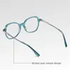 Gmei Optical Women Stylish Acetate Blue Light Blocking Computer Glasses Without Degrees Female Square Eyeglasses Frame BJ9225 240322