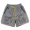 2024 New Rhude Shorts Mens Shorts Men Swim Shorts Summer Fashion Beach Pants Sportswear Letter Printing Red Blue Black Purple Quick Dry Breathablemens Shorts