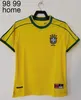 Camisa de futebol retrô brasileira ROMARIO RIVALDO Brasil CARLOS Ronaldinho camisa de futebol 1998 2002 KAKA 2006 2000 1994 1970 1950 PELE camisa de futebol vintage