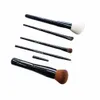 Set di pennelli per trucco da viaggio Set di 5 pennelli per trucco nero a copertura totale angolato Ctour Ombretto per labbra Kit di strumenti per miscelazione cosmetici 62tY #