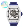 WRIST WRIST Watch RM Wristwatch RM055 Série RM055 White Ceramic Japan Limited Edition Manual Fashion Casual