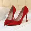 HBP Non-Brand New Style Fashion Platform Sexy Ladies Dress Shoes Solid Color 12 cm High Heel Pump Women Shoes