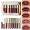 Lipstick 8pcs Ustaw makijaż wodoodporny makijaż LILS KOMPERTOWY ZESTAW LIPGLOSS KIT Makijażowy