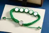 2024 Bracciale di design di lusso rosso, verde, nero, decorazione minimalista con motivo a lettere multicolore per regali di San Valentino per uomini e donne