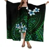 Robes de soirée Design personnalisé HD Imprimer Tribal Polynésien Femmes Plage Crème Solaire Châle Sarong Écharpe Dame Robe Légère Ensemble