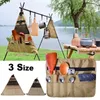 Storage Bags Outdoor Travel Picnic Tableware Hanging Bag Portable Camping Barbecue Kitchen Utensils Spoon Fork