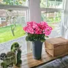 Dekorativa blommor Simulerade Begonia Flower Geranium Artificial Wedding Home vardagsrum Dekoration