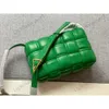 الكلاسيكيات Green Cassette Crossbody Bag 5A مصمم فحص حقيبة مربعة للنساء الأزياء كيس الكتف منسوجة حقيبة حقيقية جلدية كلاسيكية الفاخرة الفاخرة 221104