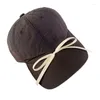Cappellini da baseball Cappello con fiocchi a nastro dolce Regola il copricapo sportivo da sole da donna da baseball