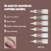 10pcs Multi-size Disposable Tattoos Needles Sterile Microblading Eyebrow Lip Tattoos Semi-Permanent Makeup Needles Supplies 88ZR#