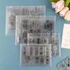 Sacos de armazenamento 10 pçs/set Clear Stamp Die Resealable Envelopes Plásticos Para Corte Morre Stencil Artesanato Organizador Titular Bolsos