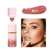 fi Multifunctionele Oogslipjes Make-up Blush Stick Cosmetica met Spge Waterdichte Vloeibare Wang Blush Gezicht Voedende Blush o53E #