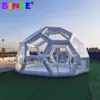 3/4M DIA PVCカスタマイズされたサイズインフレータブルフットボールバブルハウス、サッカー構造透明な大きな高級キャンプテント